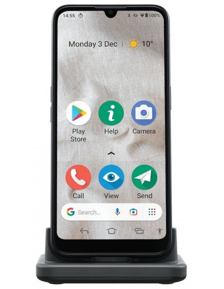 Doro 8100 15,5 cm (6.1") SIM doble Android 11 Go Edition 4G USB Tipo C 2 GB 32 GB 3000 mAh Gris
