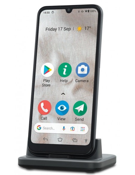 Doro 8100 15,5 cm (6.1") SIM doble Android 11 Go Edition 4G USB Tipo C 2 GB 32 GB 3000 mAh Gris