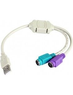 3GO C101 cable ps 2 2x 6-p Mini-DIN Gris