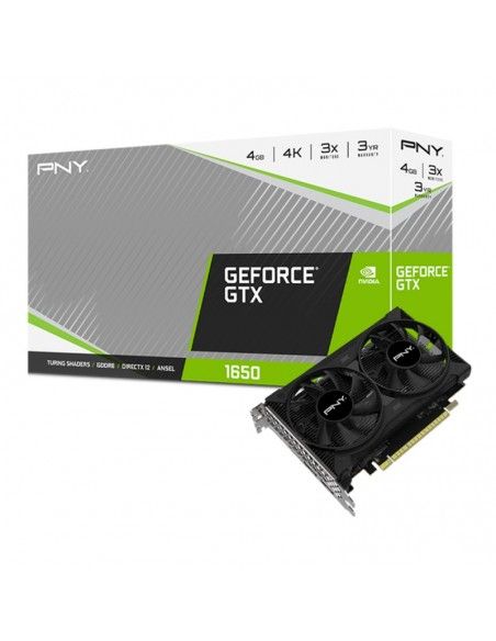 PNY GeForce GTX 1650 Dual Fan NVIDIA 4 GB GDDR6
