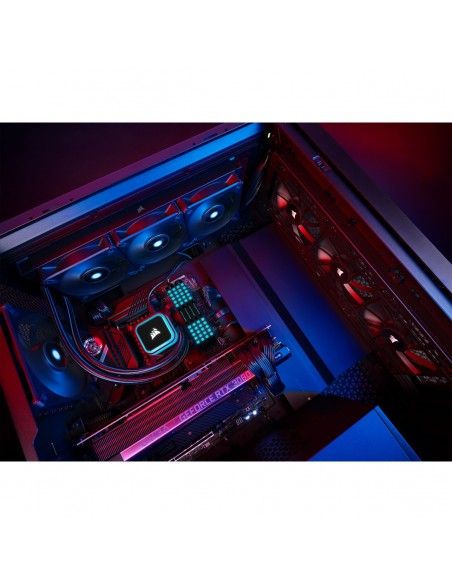 Corsair iCUE H150i RGB ELITE Procesador Sistema de refrigeración líquida todo en uno 12 cm Negro 1 pieza(s)