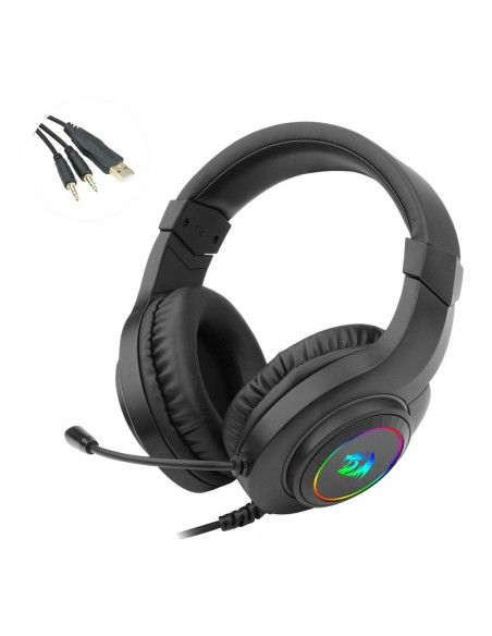 REDRAGON H260 HYLAS RGB Auriculares Alámbrico Diadema Juego USB tipo A Negro