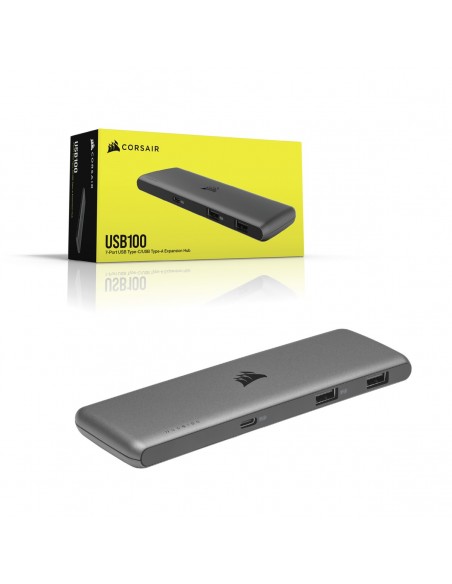 Corsair USB100 USB 3.2 Gen 1 (3.1 Gen 1) Type-C 5000 Mbit s Negro