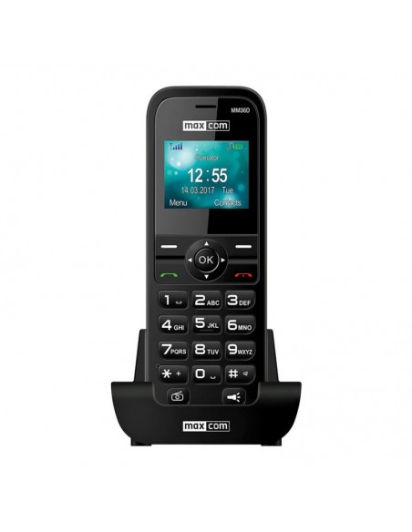 MaxCom MM36D teléfono móvil 4,5 cm (1.77") 89 g Negro