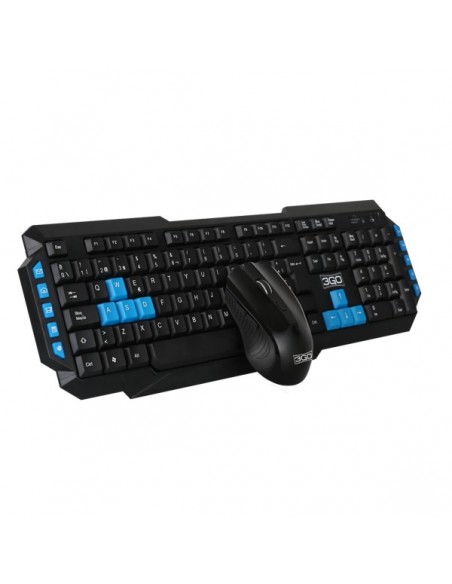 3GO COMBODRILEH2 teclado USB QWERTY Negro
