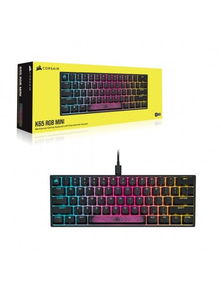 Corsair K65 RGB MINI teclado USB QWERTY Español Negro
