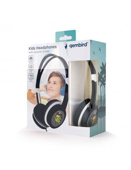 Gembird MHP-JR-BK auricular y casco Auriculares Alámbrico Diadema Música Negro