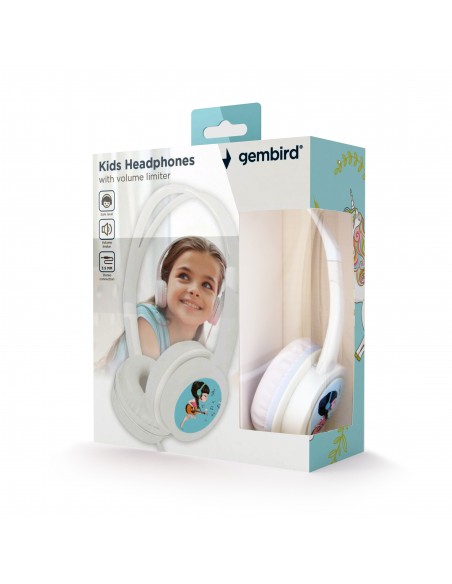 Gembird MHP-JR-W auricular y casco Auriculares Alámbrico Diadema Música Blanco