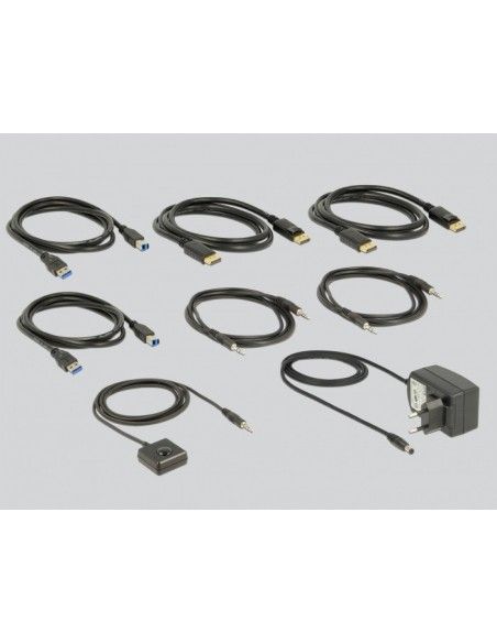 DeLOCK 11467 interruptor KVM Negro