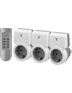 Goobay Funksteckdosen-Set enchufe inteligente Gris, Blanco