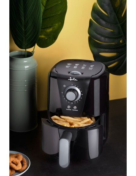 JATA JEFR1221 freidora Sencillo 1,5 L 1000 W Freidora de aire caliente Negro