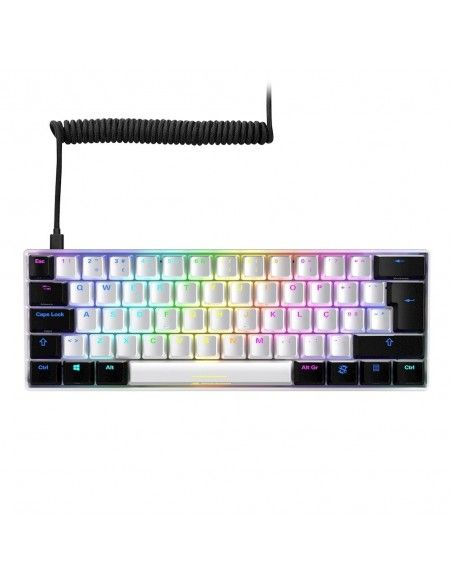 Sharkoon SGK50 S4 teclado USB QWERTY Español Blanco