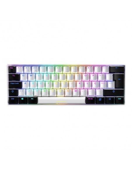 Sharkoon SGK50 S4 teclado RF inalámbrica + USB QWERTY Portugués Blanco