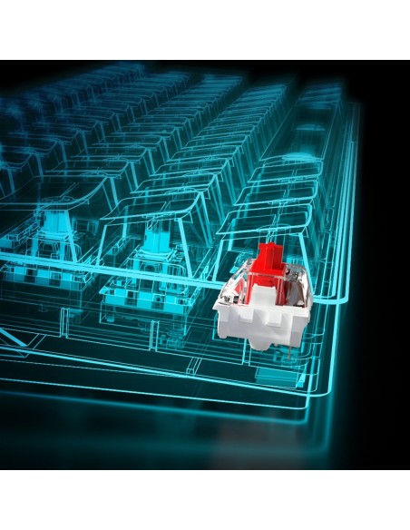 Sharkoon SGK50 S4 teclado RF inalámbrica + USB QWERTY Portugués Blanco