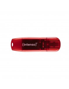 Intenso Rainbow Line unidad flash USB 128 GB USB tipo A 2.0 Rojo, Transparente