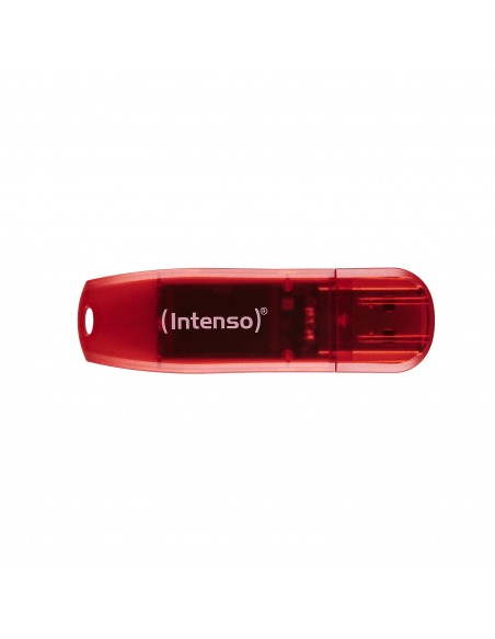 Intenso Rainbow Line unidad flash USB 128 GB USB tipo A 2.0 Rojo, Transparente