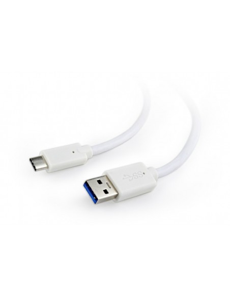 Gembird CCP-USB3-AMCM-1M-W cable USB USB 3.2 Gen 1 (3.1 Gen 1) USB A USB C Blanco