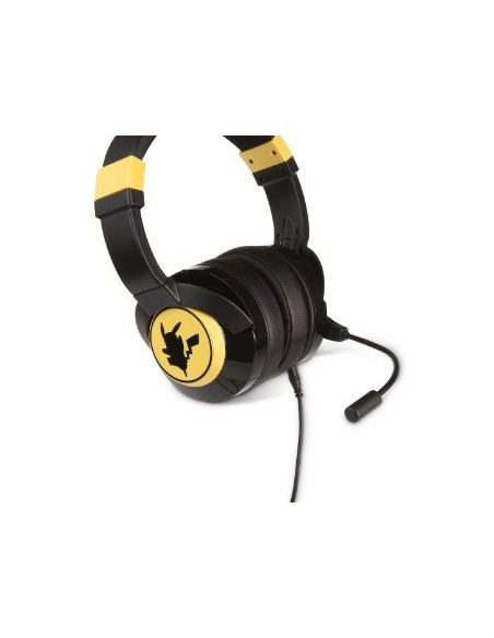 PowerA Pikachu Silhouette Auriculares Alámbrico Diadema Juego Negro, Amarillo