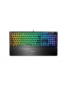 Steelseries APEX 3 teclado USB AZERTY Francés Negro