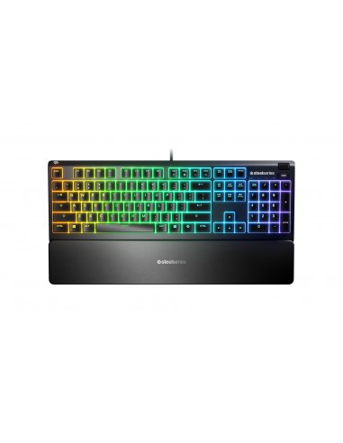 Steelseries APEX 3 teclado USB AZERTY Francés Negro