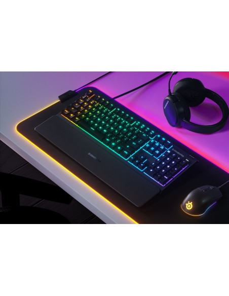 Steelseries APEX 3 teclado USB AZERTY Francés Negro