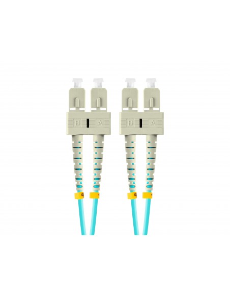 Lanberg FO-SUSU-MD31-0020-TQ cable de fibra optica 2 m SC UPC OM3 Color aguamarina