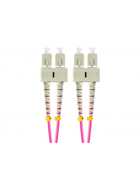 Lanberg FO-SUSU-MD41-0010-VT cable de fibra optica 1 m SC UPC OM4 Violeta