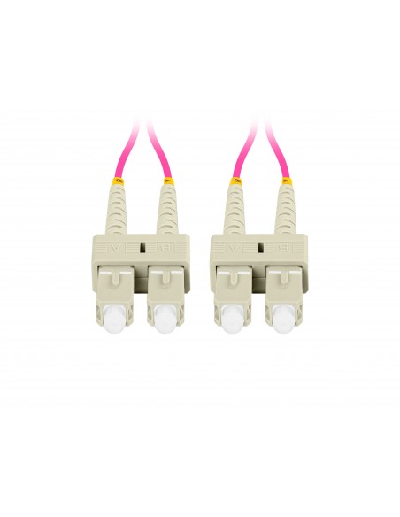 Lanberg FO-SUSU-MD41-0010-VT cable de fibra optica 1 m SC UPC OM4 Violeta