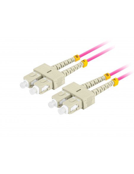 Lanberg FO-SUSU-MD41-0020-VT cable de fibra optica 2 m SC UPC OM4 Violeta