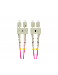 Lanberg FO-SUSU-MD41-0050-VT cable de fibra optica 5 m SC UPC OM4 Violeta