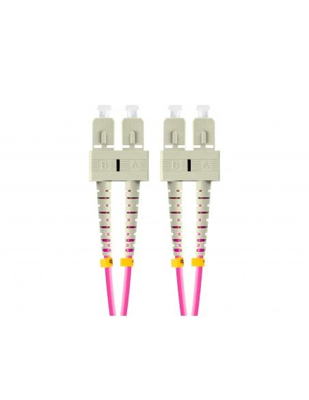 Lanberg FO-SUSU-MD41-0050-VT cable de fibra optica 5 m SC UPC OM4 Violeta