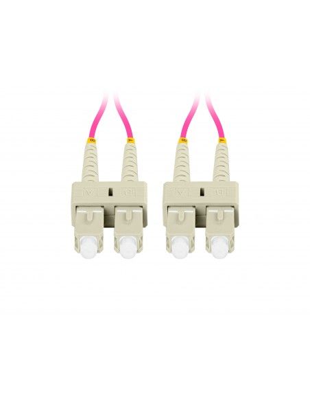Lanberg FO-SUSU-MD41-0050-VT cable de fibra optica 5 m SC UPC OM4 Violeta