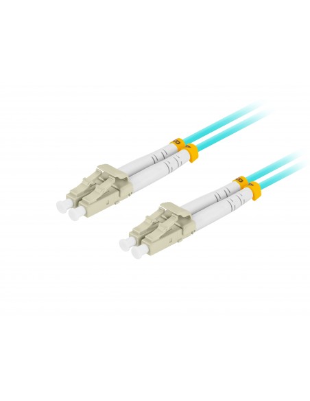 Lanberg FO-LULU-MD31-0020-TQ cable de fibra optica 2 m LC UPC OM3 Color aguamarina
