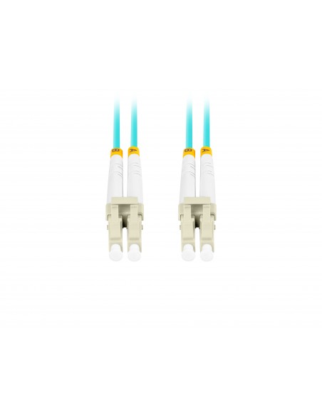 Lanberg FO-LULU-MD31-0020-TQ cable de fibra optica 2 m LC UPC OM3 Color aguamarina