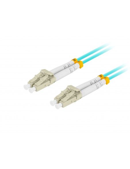 Lanberg FO-LULU-MD31-0050-TQ cable de fibra optica 5 m LC UPC OM3 Color aguamarina