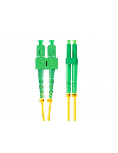 Lanberg FO-SALA-SD11-0020-YE cable de fibra optica 2 m SC APC LC APC G.657.A1 Amarillo