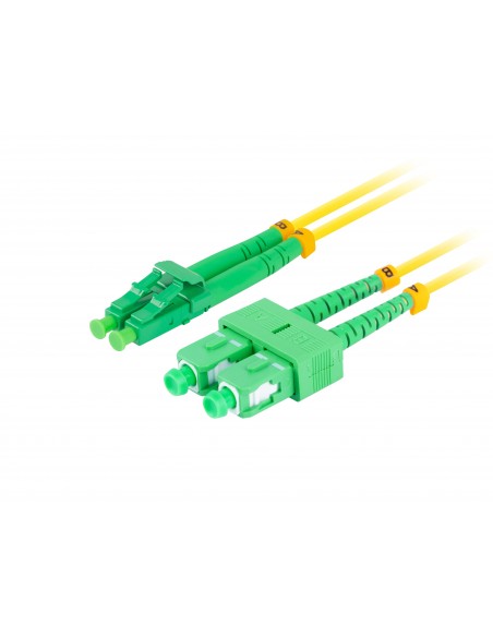 Lanberg FO-SALA-SD11-0020-YE cable de fibra optica 2 m SC APC LC APC G.657.A1 Amarillo
