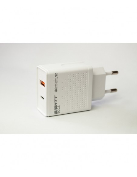 Eightt EQC3 cargador de dispositivo móvil Blanco Interior