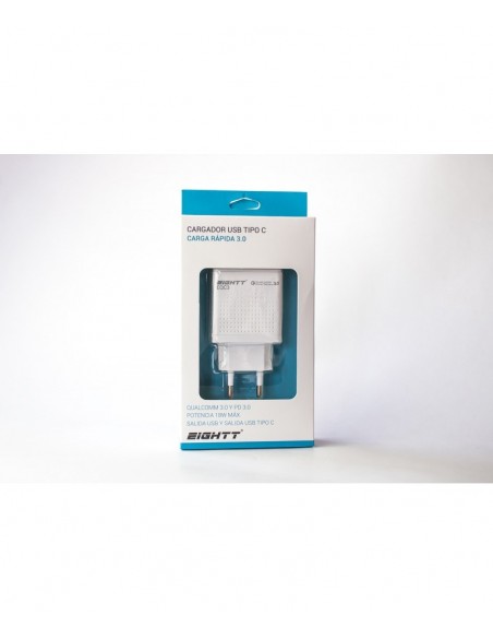 Eightt EQC3 cargador de dispositivo móvil Blanco Interior