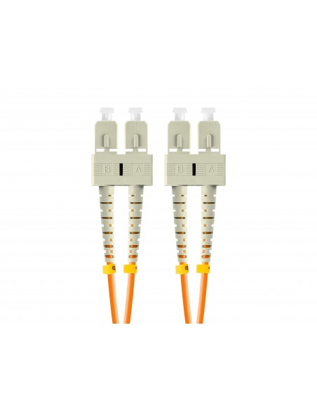 Lanberg FO-SUSU-MD21-0050-OG cable de fibra optica 5 m SC UPC OM2 Naranja