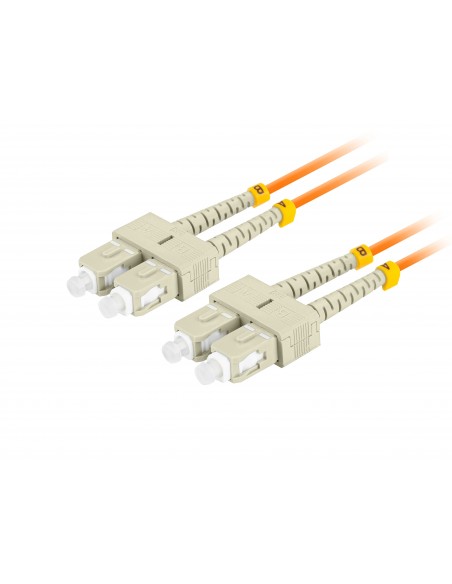 Lanberg FO-SUSU-MD21-0050-OG cable de fibra optica 5 m SC UPC OM2 Naranja
