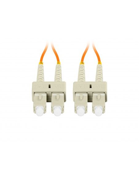 Lanberg FO-SUSU-MD21-0050-OG cable de fibra optica 5 m SC UPC OM2 Naranja