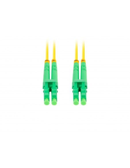 Lanberg FO-LALA-SD11-0100-YE cable de fibra optica 10 m LC APC G.657.A1 Amarillo