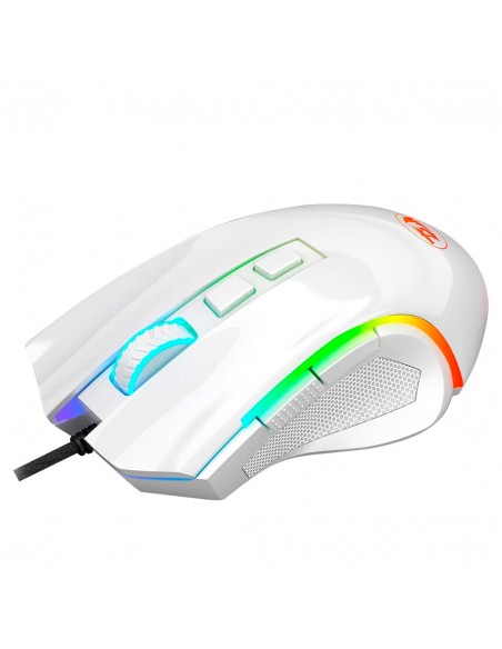 REDRAGON M607W GRIFFIN WHITE, Mouse optico ergonómico
