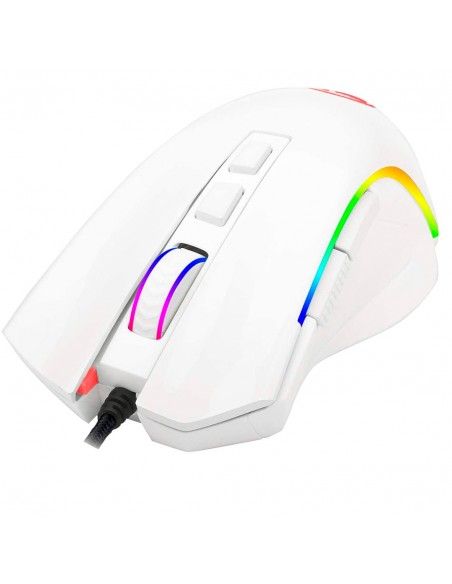 REDRAGON M607W GRIFFIN WHITE, Mouse optico ergonómico
