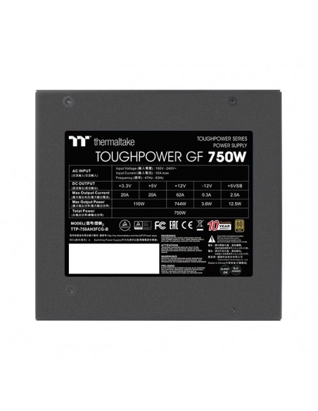 Thermaltake TTP-750AH3FCG-B unidad de fuente de alimentación 750 W 24-pin ATX ATX Negro