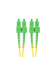 Lanberg FO-SASA-SD11-0010-YE cable de fibra optica 1 m SC APC G.657.A1 Amarillo