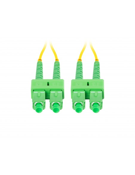 Lanberg FO-SASA-SD11-0010-YE cable de fibra optica 1 m SC APC G.657.A1 Amarillo