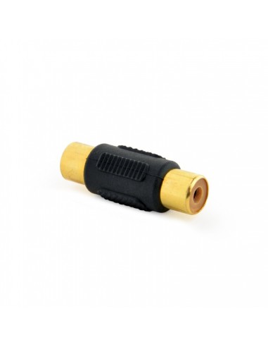 Gembird A-RCAFF-01 cambiador de género para cable RCA Negro, Oro