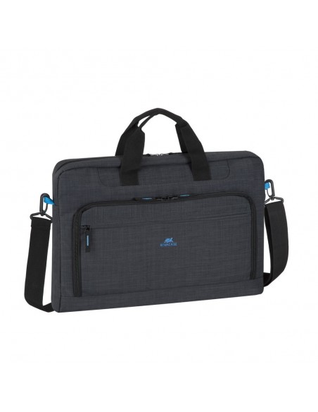 Rivacase Regent 8058 maletines para portátil 43,9 cm (17.3") Bandolera Negro, Cian